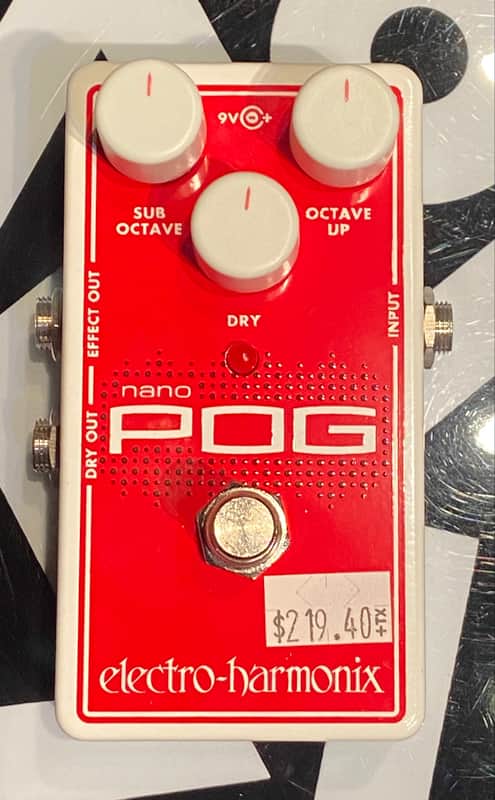 Electro-Harmonix Nano POG Polyphonic Octave Generator 2015 - Present - Red / White image 1