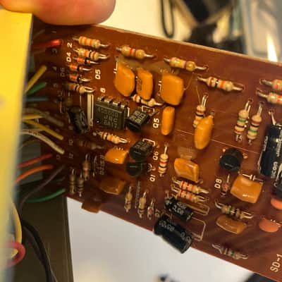 Boss SD-1 Super OverDrive JRC4558DD ACA 12V Paper serial 1988 MIT version image 2