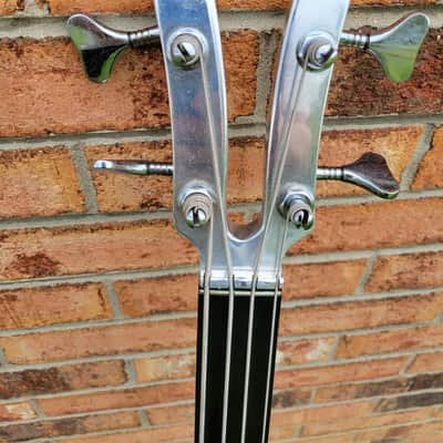 1980 Kramer Model DMZ 6000 Fretless Aluminum Neck Bass Guitar Great Player & Sound With Orig. Case image 4