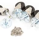 Genuine Fender Heavy Duty Pop-In Amplifier/Amp Casters/Whels (4) w/ Hardware