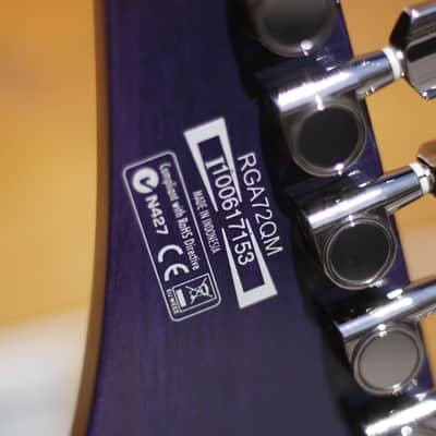Ibanez RGA72QM-TLB Transparent Lavender Burst image 10