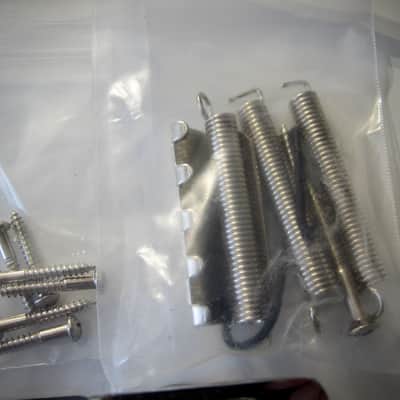 Fender Stratocaster Bridge with Claw, Springs & Screws Vintage Reissue Circa 1990s Chrome image 6
