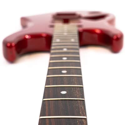 Left-Handed Kramer Striker Super Strat Neck and Body Metallic Red - Unloaded Shell Project Guitar image 9