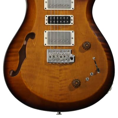 PRS S2 Special Semi-Hollow Electric Guitar - Black Amber image 1