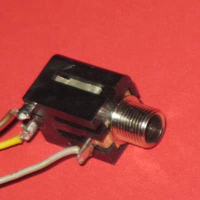 2 lite use genuine Boss INPUT jacks (for compact sized pedals) +nuts,washers,wires (+3 extra wires & 2 zip ties) BOTH jacks have brown,gray,yellow wires attached, work fine, from 2000s (can be used on most other year Boss pedals) NO: pedal(s), other parts image 18