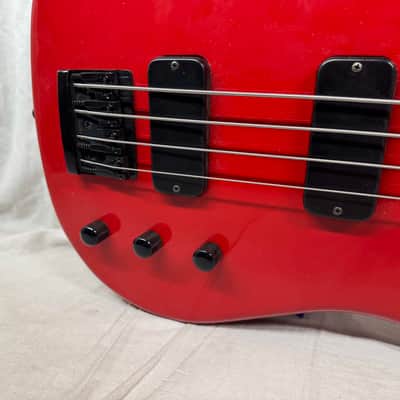 Gibson Bass IV 4-string Bass with Case 1987 - Red image 5