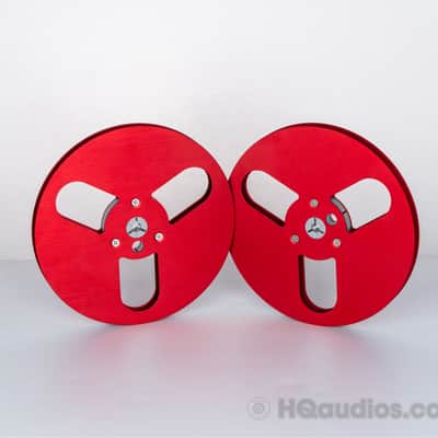 Aluminum Empty Tape Reel for Reel To Reel Tape Recorder (Single) – 7 inch – Red Color 1Yr WRT image 2