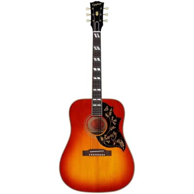 Epiphone IGC 1960 Hummingbird Reissue, Heritage Cherry Sunburst, with Case image 4