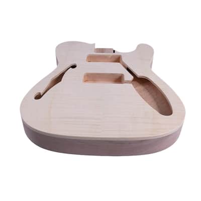 Telecaster Style Electric Guitar Body Semi Hollow, Mahogany image 5