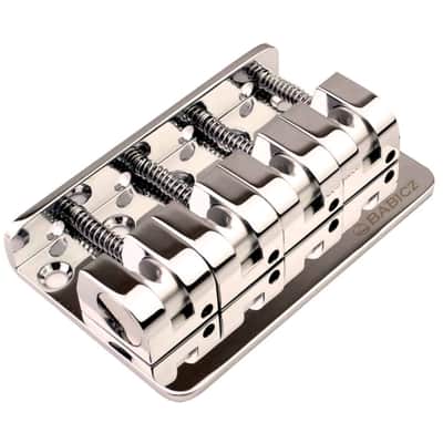 Babicz FCH-4 Bass Bridge, Z-Series, 5-Hole Mount - Nickel---nickel image 1