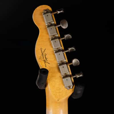 2023 Fender Custom Shop 1965 Telecaster Custom Heavy Relic Electric Guitar - Aged Sherwood Green Metallic image 7