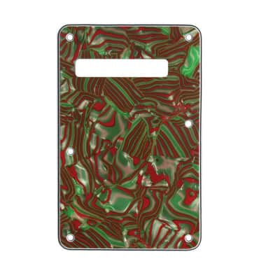Strat Stratocaster Electric Guitar Back Plate Trem Tremolo cover USA MEX FIT - Red image 13