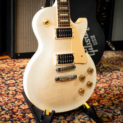Gibson Les Paul Signature T with Min-ETune Robot Tuners 2013 - Alpine White Burst image 4
