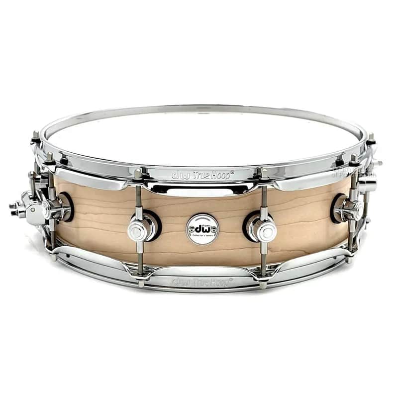 DW Collectors Maple Snare Drum 14x4 Satin Natural image 1