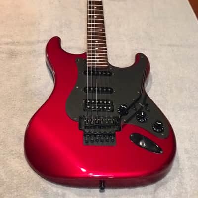 Kramer Pacer Deluxe 1987 Candy Apple Red Bound Headstock 12th Fret Kramer Inlay image 2