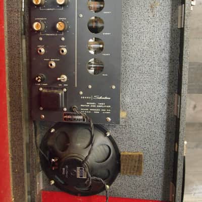 Silvertone Danelectro Sears 1965 Sunburst with amp. image 9