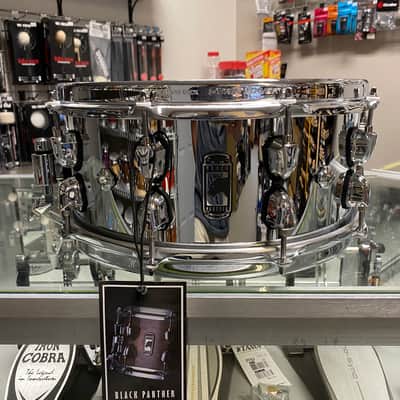 Mapex Black Panther Cyrus 6x14 Polished Steel Snare Drum image 1