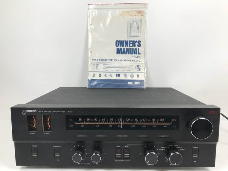 Ampli Philips 4312 Et Tuner 2312 – Vintage, Révisés, Fonctionnels – Argent