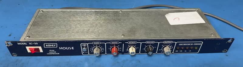 Ashly SC-50 Peak Limiter Compressor 1970s - Blue image 1