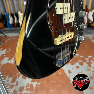 Fender   1980 Precision Fretless Black Mod Pj image 6