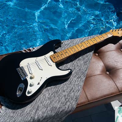 1993-94 (Grunge Era) Fender ST-57 Stratocaster Reissue - Made in Japan - "Blackie Vibes" - Pro Set Up w Perfect Frets/Action/Intonation! image 1