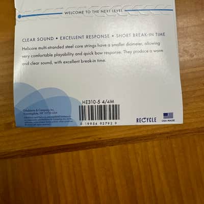 D'Addario HE310-5 4/4M Helicore 4/4 Violin String 5-Set - Medium 2003 - 2020 - Standard image 2