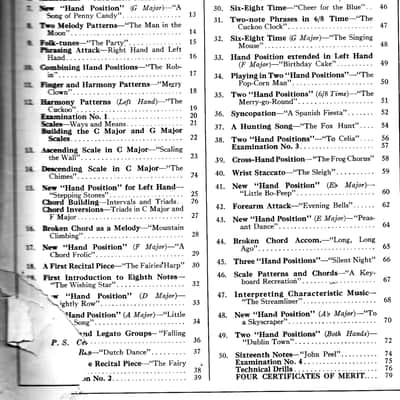 MODERN COURSE For The Piano, The First Grade John Thompson Book Something New, The Study of the Piano, Antique the Willis Music Co. Book image 2