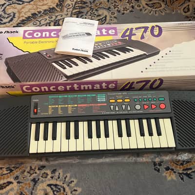 Radio Shack Concertmate 470 80’s Portable Keyboard rebranded Casio SA-35