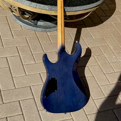 Fender Stratocaster FMT Set Neck 2001 - crazy cool Custom Shop See-Thru Blue w/a carved flamey Maple top ! image 4