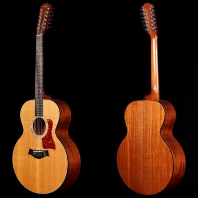 Taylor 555 12 String Acoustic Jumbo Guitar Natural image 6
