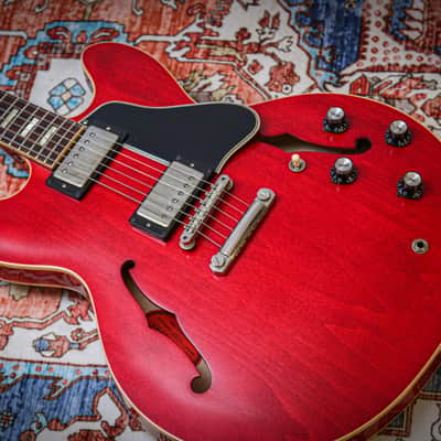 GIBSON USA Custom Shop '63 ES-335 Block Reissue "Faded Cherry" (2014) image 5