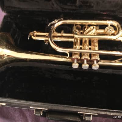 Holton C602RC cornet - laquered brass with rose brass leadpipe image 1
