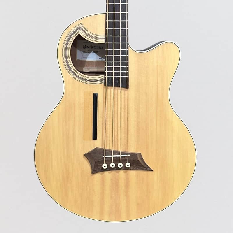 Warwick RockBass Alien Standard 4 String Acoustic Electric Bass Guitar - Natural image 1