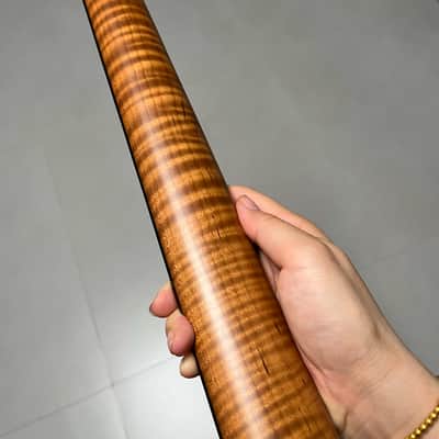 AAAAA Tele Ebony Fretboard Roasted flame Maple Electric Guitar Neck Radius 12inch Round stainless steel 22 frets hole 10mm Radius: 12 inches image 15