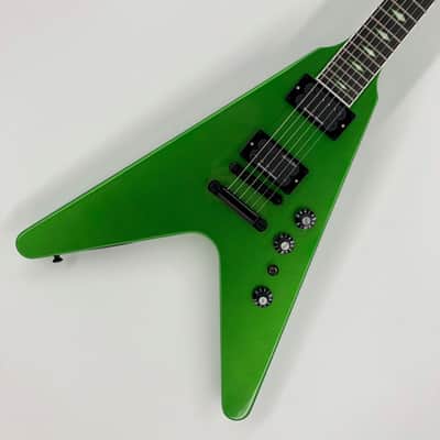 Gibson Flying-V EXP Dave Mustaine Rust in Peace - Alien Tech Green image 2