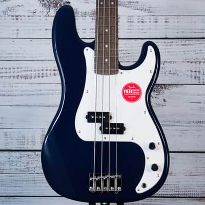 Squier Sonic Precision Bass Guitar | Midnight Blue, Laurel Fretboard (BEGINNER) image 1