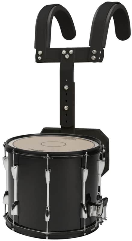Sound Percussion Labs MSD1412BK 14x12" Marching Snare Drum with Carrier image 1