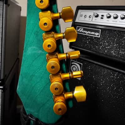 1990s USA Carvin DC127 Neck-Through – Emerald Green – Original Case – Excellent Condition image 8