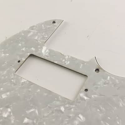 Light Relic White Pearl Aged Tele Mini Duncan Humbucker Pickguard for Fender Vintage ‘59 Custom Guitar image 5