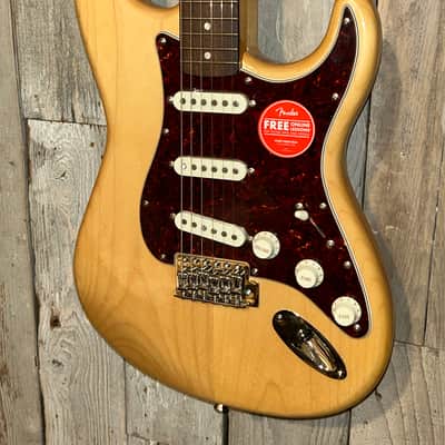 Squier Classic Vibe '70s Stratocaster Electric Guitar By Fender Natural, In Stock Includes Pro Setup & Ships Ultra Fast ! image 5