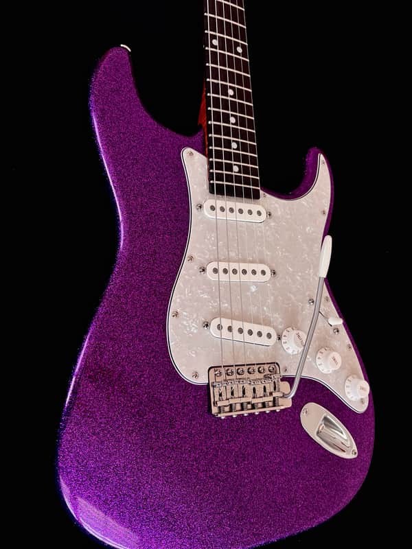 Stewmade Guitars Scary Berry S-Model - Purple Sparkle image 1