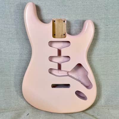 Unbranded Stratocaster Shell Pink Pearl Guitar Body SSS image 1