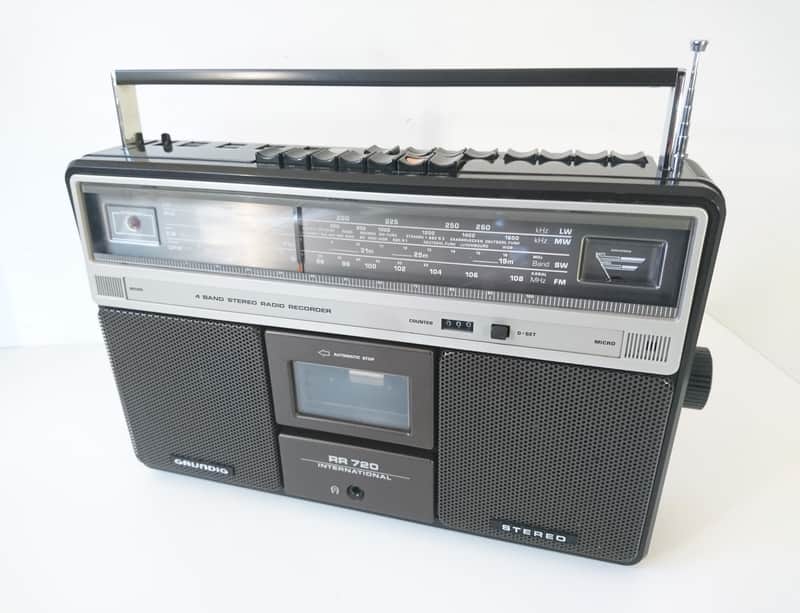 Grundig RR 720 Vintage Boombox Cassette Player Portable Radio - Works Perfectly image 1