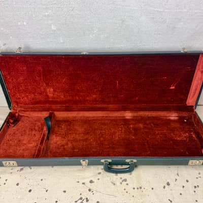Vintage 1978-1980 Fender Mustang Guitar Case Black "Made in USA" 1970's 1980's image 7