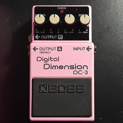 Rare - Original 1980s Made In Japan - Boxed with Manual - Vintage Boss DC-3 Digital Dimension (Blue Label) Space D 1988 - 1989 - Pink image 4