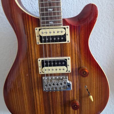PRS SE Custom 24 Zebrawood Vintage Sunburst - Exotic Top image 6