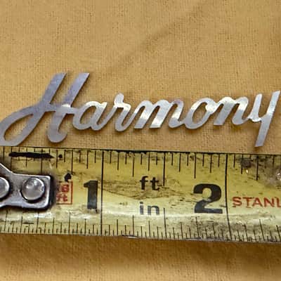 Harmony Guitar Headstock Logo Badge Emblem 60s image 4