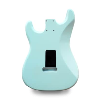 Stratocaster Guitar Body HSH - Sonic Blue Nitro Satin - 2 Piece American Alder image 2
