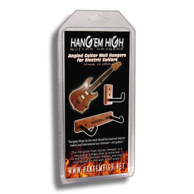 WHITE finish - Angled Hang'em High Guitar Wall Hanger for Acoustic Guitars image 10