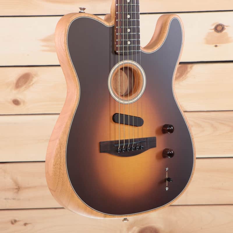 Fender Acoustasonic Player Telecaster - Shadow Burst - MXA2214942 image 1